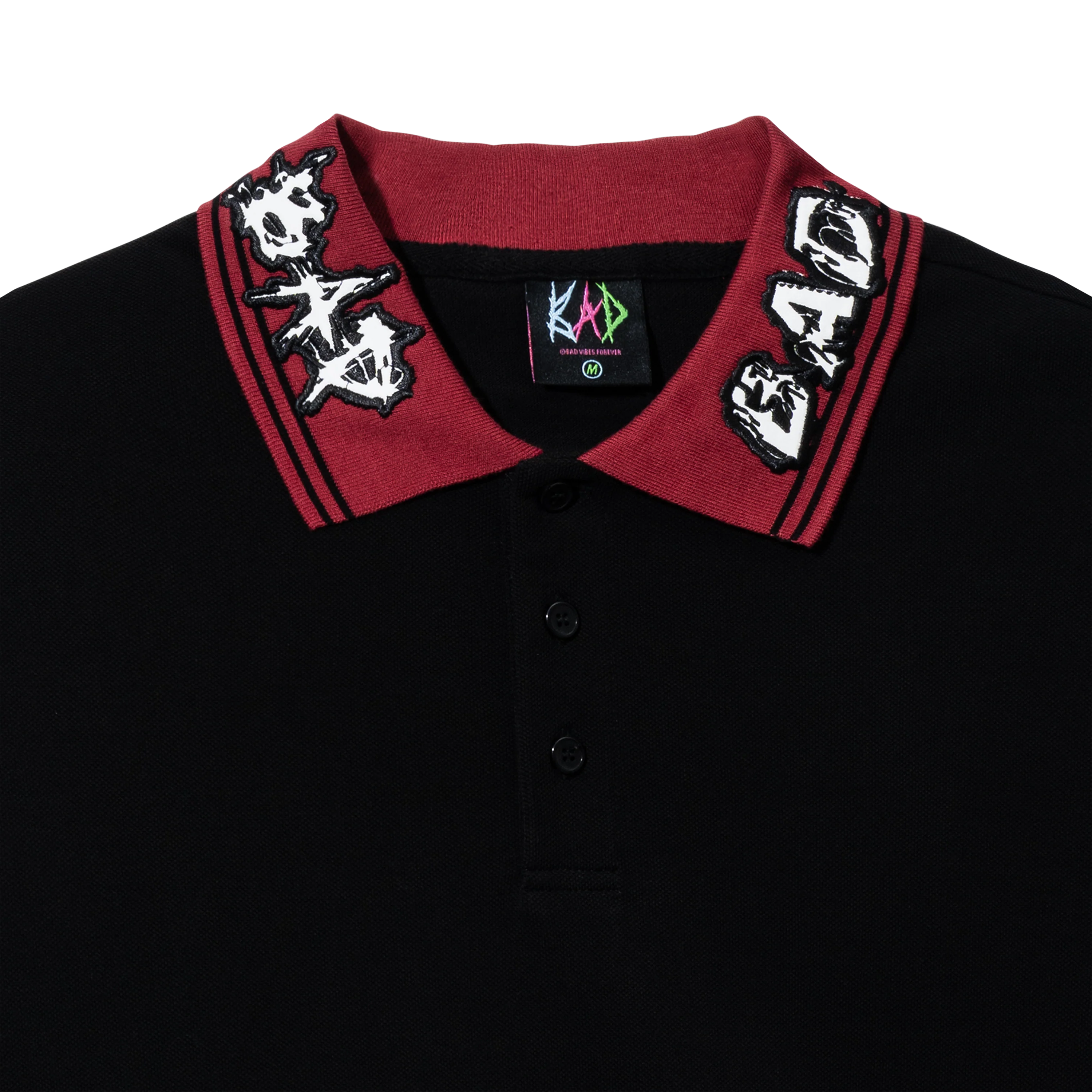 LEGACY POLO BLACK/BURGUNDY - Image 3
