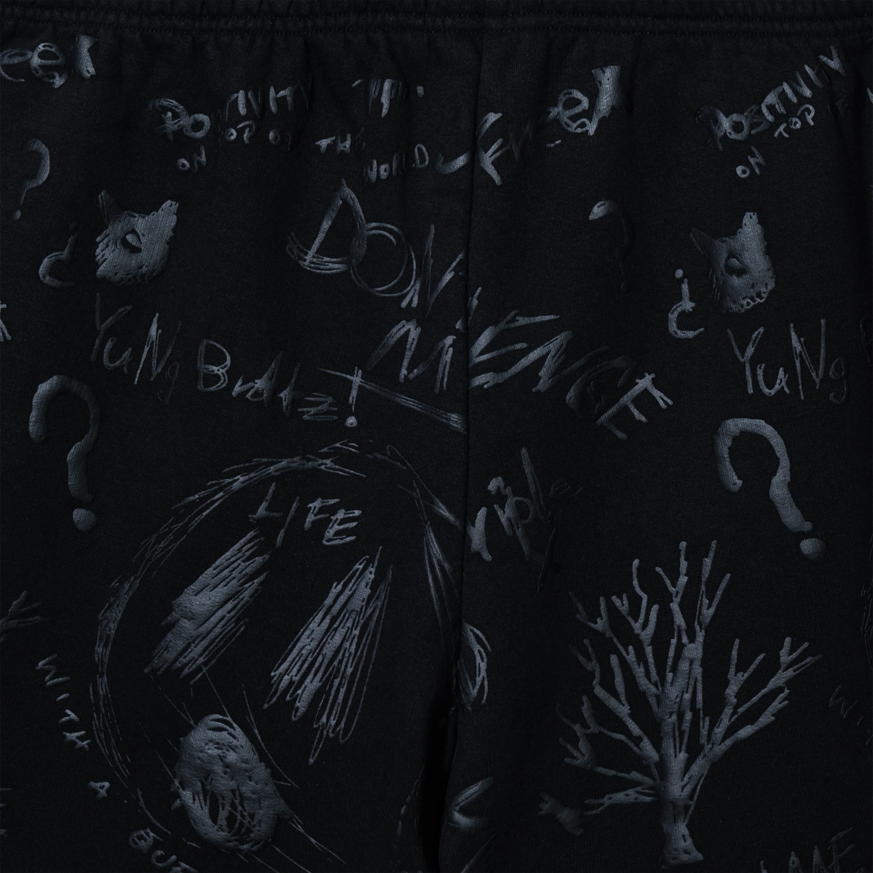 SKETCH SHORTS BLACK PRINT - Image 3